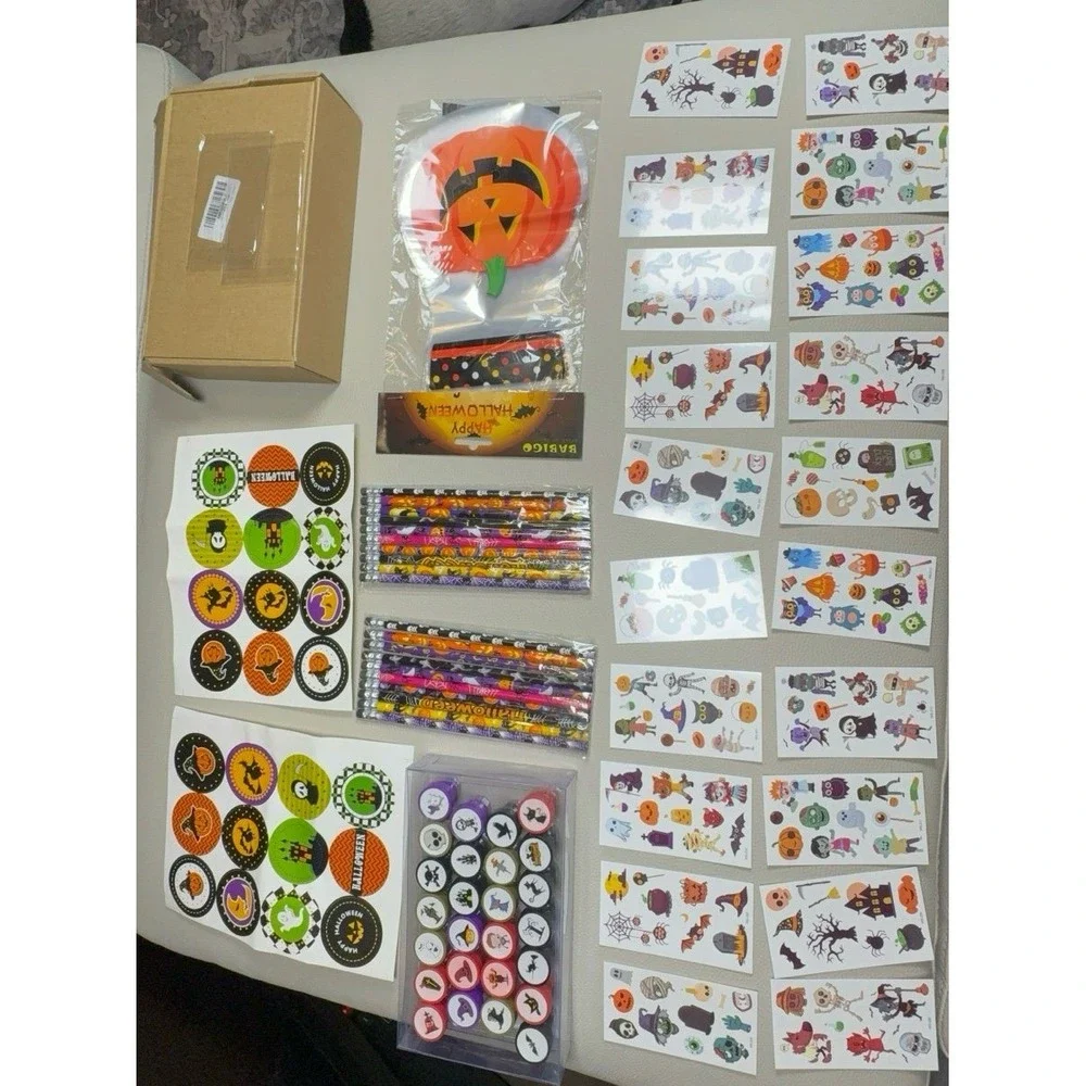 110PCS Halloween Party Favors Supplies Decorations - Trick or Treat Goodies Bag